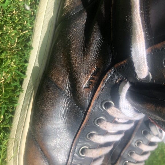 High top leather Prada retro sneakers - Picture 3 of 4